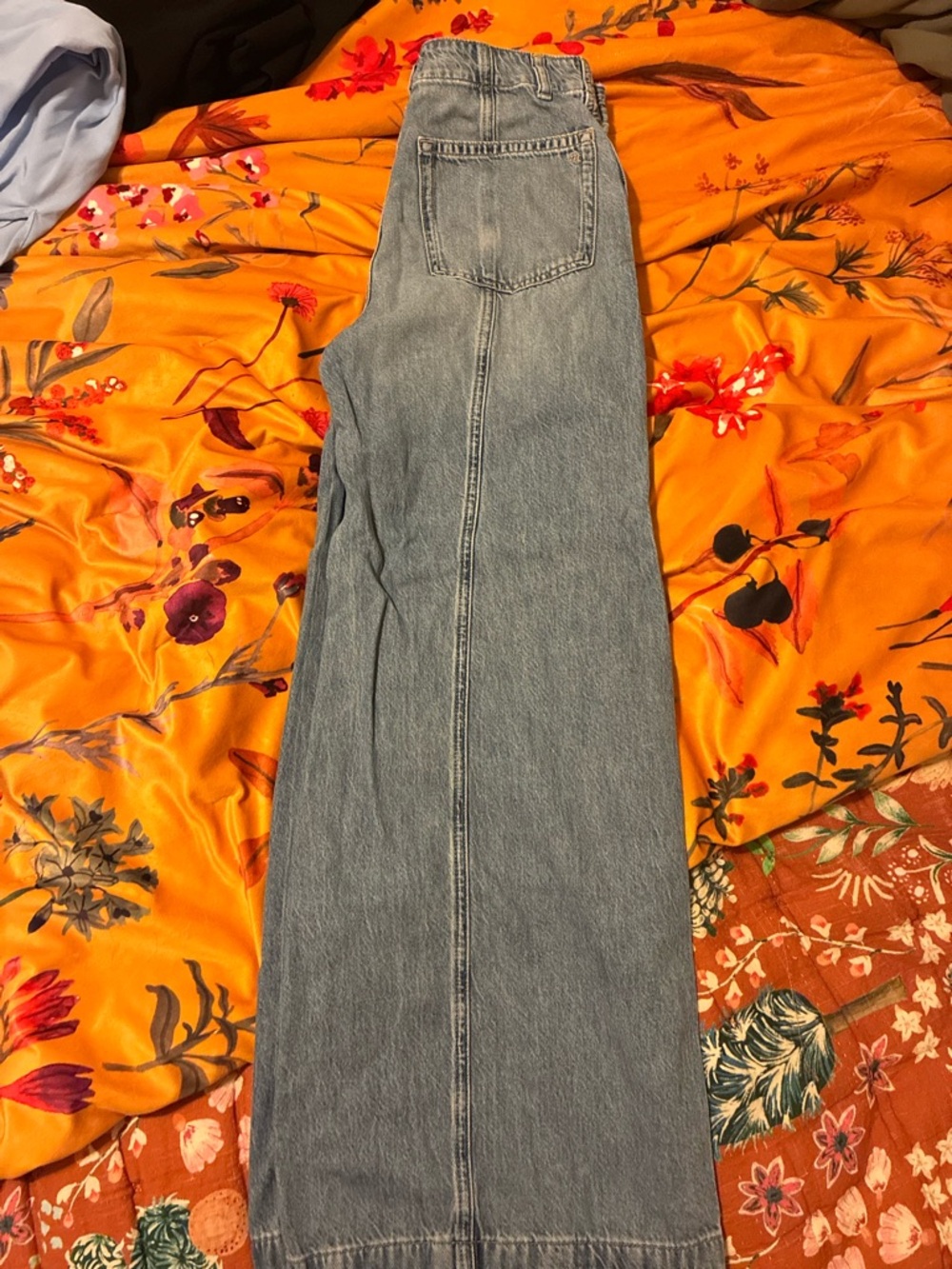 Madewell Wide Sweep Trouser Light Blue Wide-Leg High-Rise Jeans